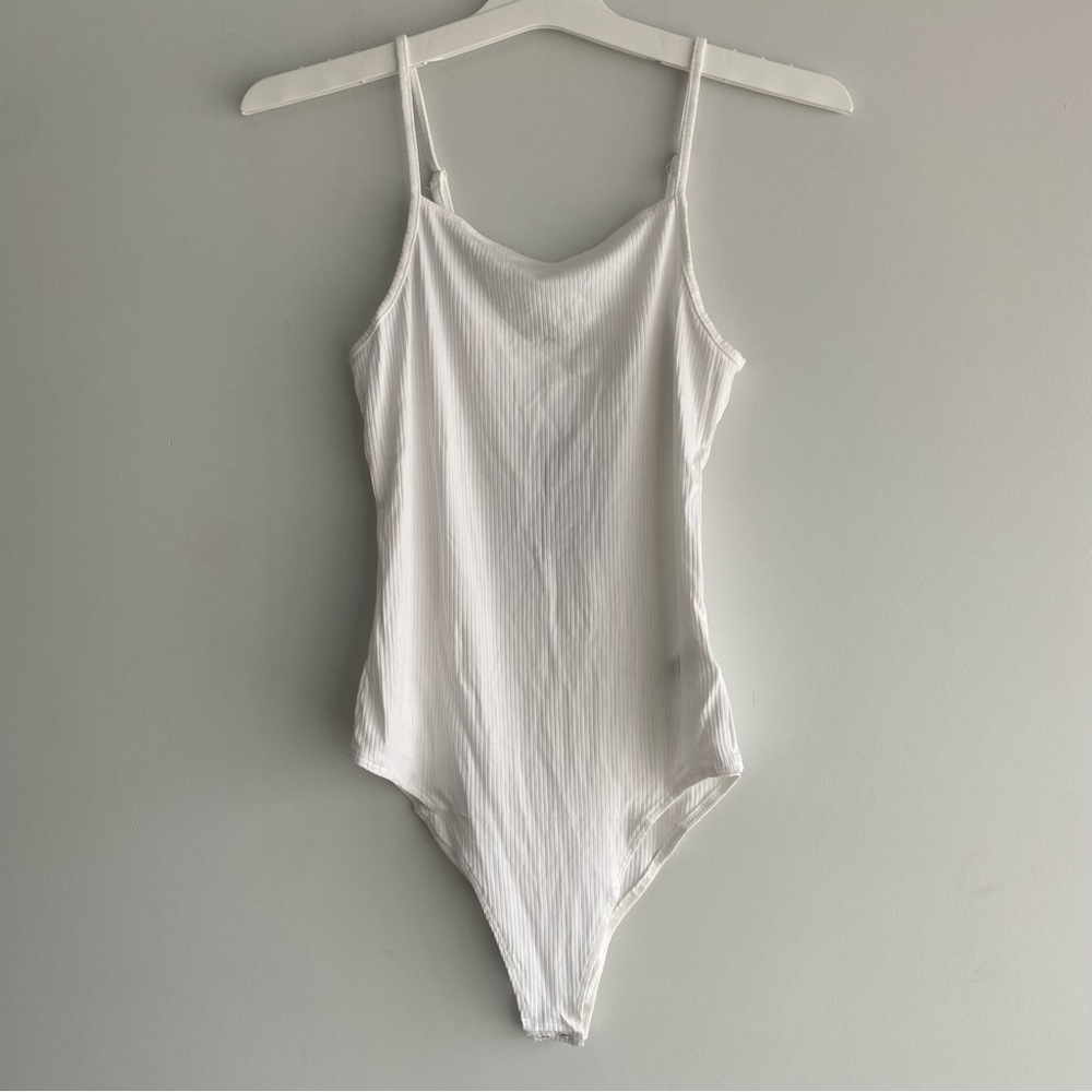 Women's Size Spaghetti Strap Bodysuit - Wild Fable White Size M - Picture 6 of 11
